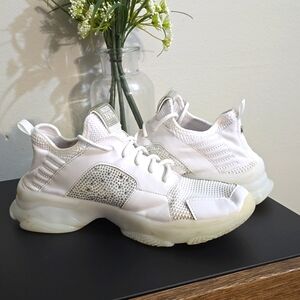 Madden NYC White shoes with Rhinestones